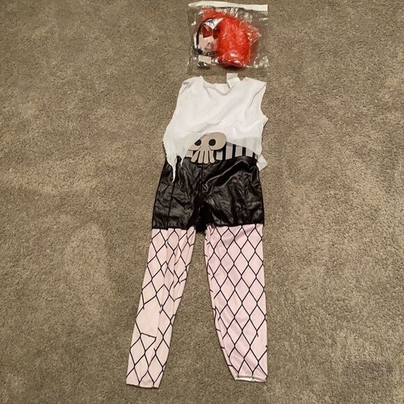 Kids Trolls Queen Barb Costume with Headpiece Halloween Size M (7-8) NWOT - Picture 1 of 8